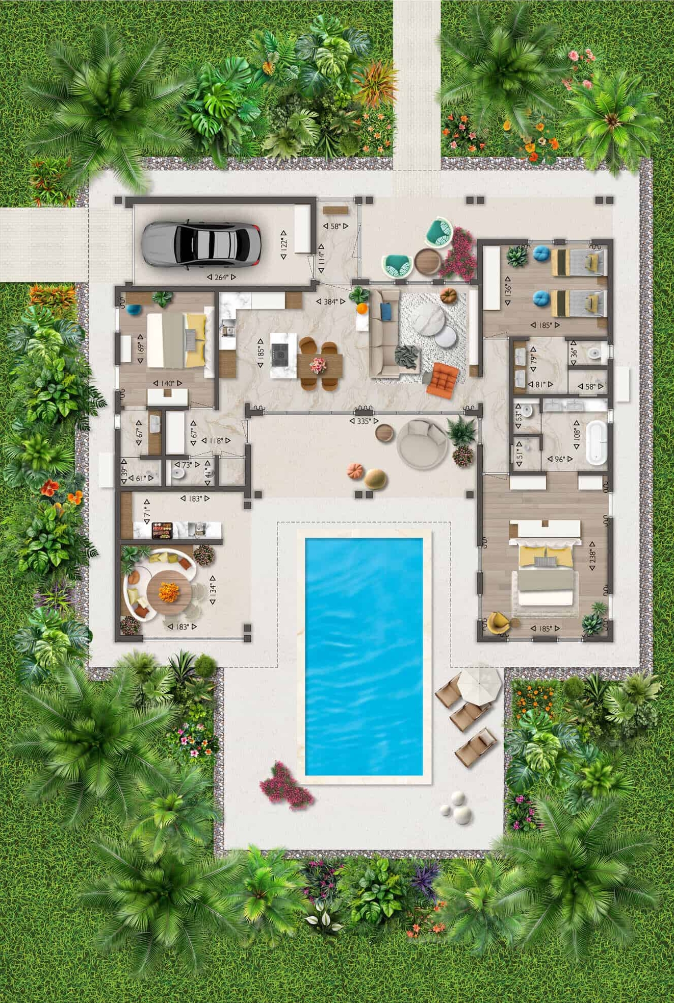 Supreme Villa, floor plan